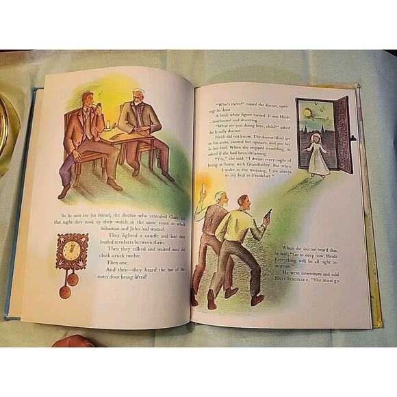Heidi by Johanna Spyri Adapted by Florence Hayes 1946 Ages 5 to 9 Hardback - Picture 4 of 10